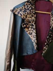 Galactic Metallic Sculpted Tailored Jacket