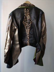 Galactic Metallic Sculpted Tailored Jacket