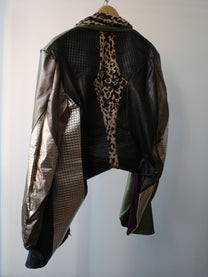 Galactic Metallic Sculpted Tailored Jacket