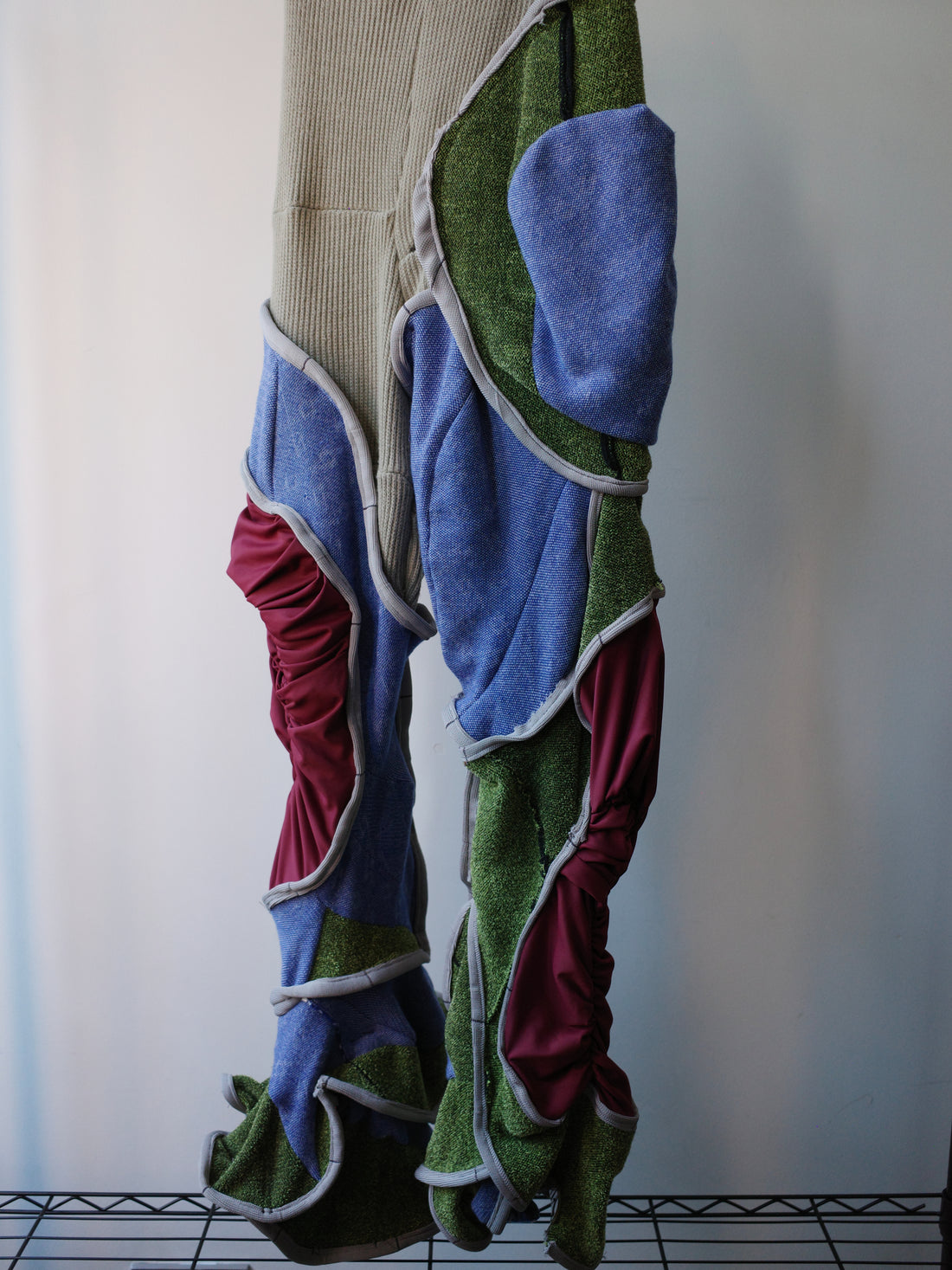 Circular Cut Deconstructed Jersey Trousers