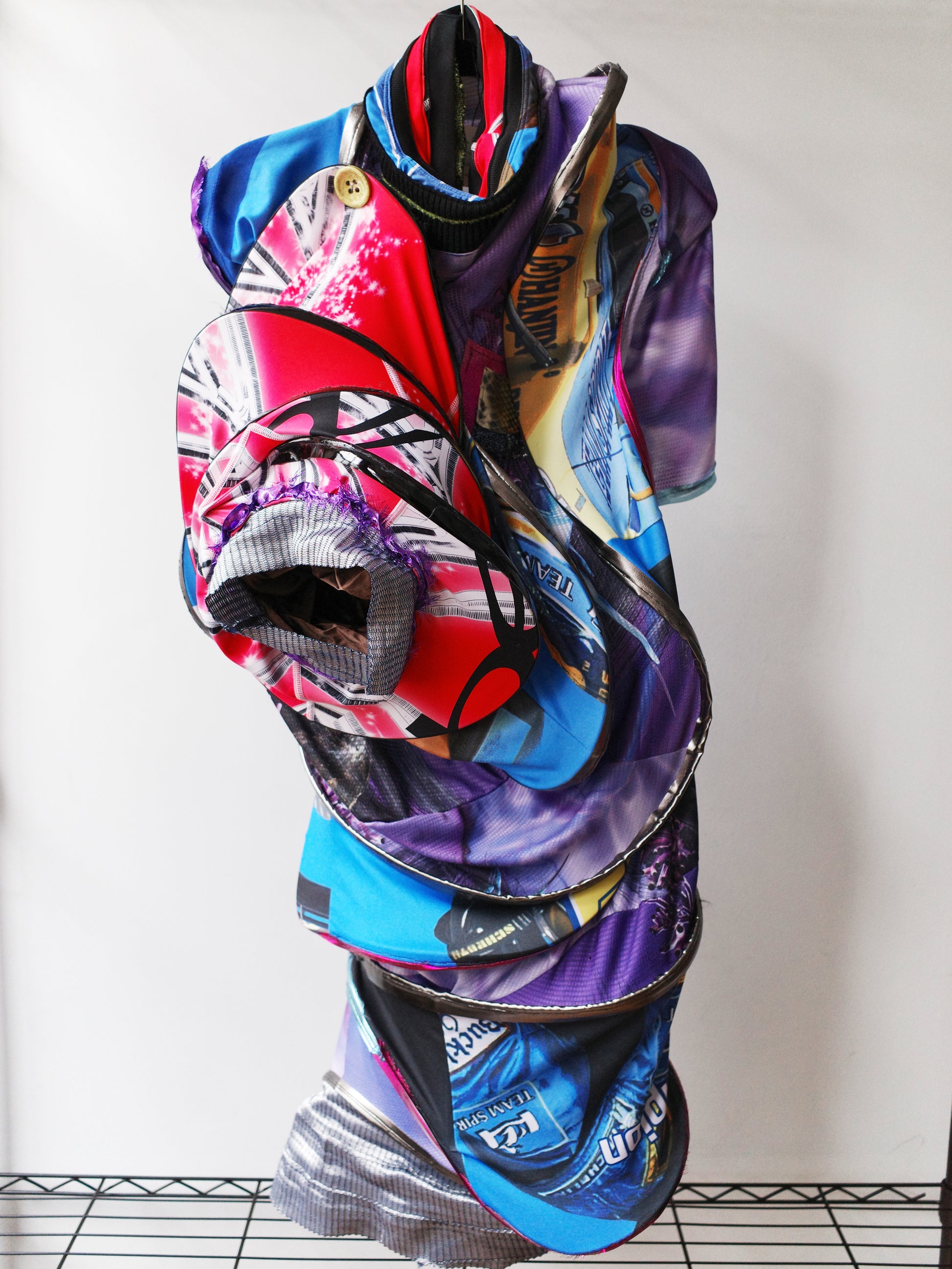 Orbit Collision Upcycled Spiral Dress