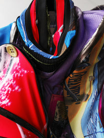 Orbit Collision Upcycled Spiral Dress