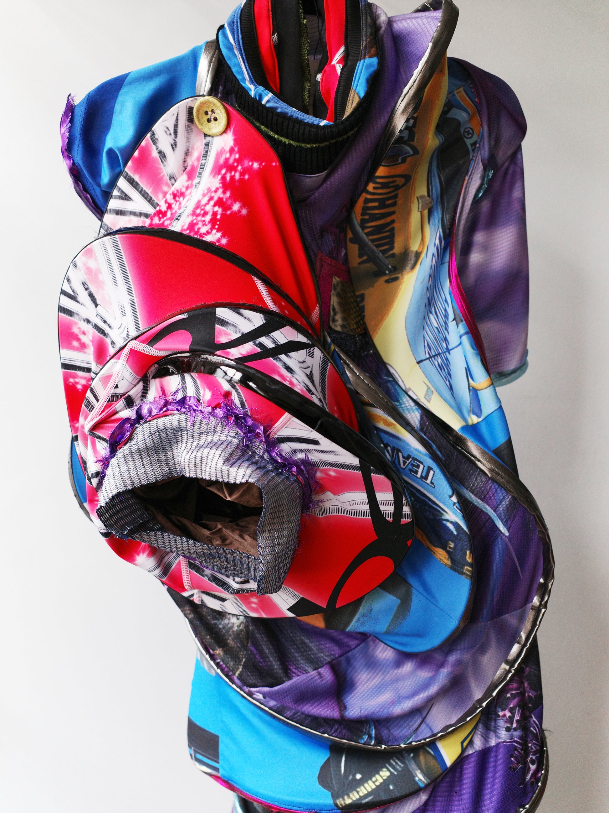 Orbit Collision Upcycled Spiral Dress