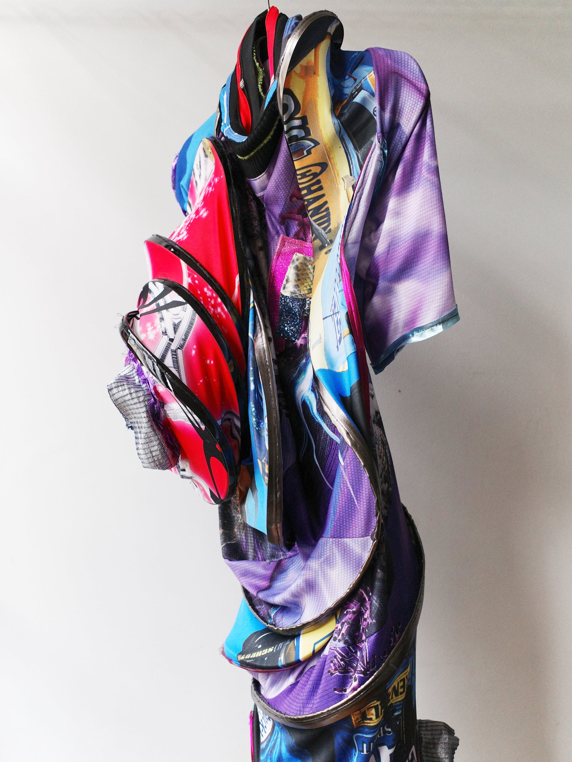 Orbit Collision Upcycled Spiral Dress