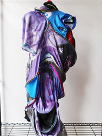 Orbit Collision Upcycled Spiral Dress