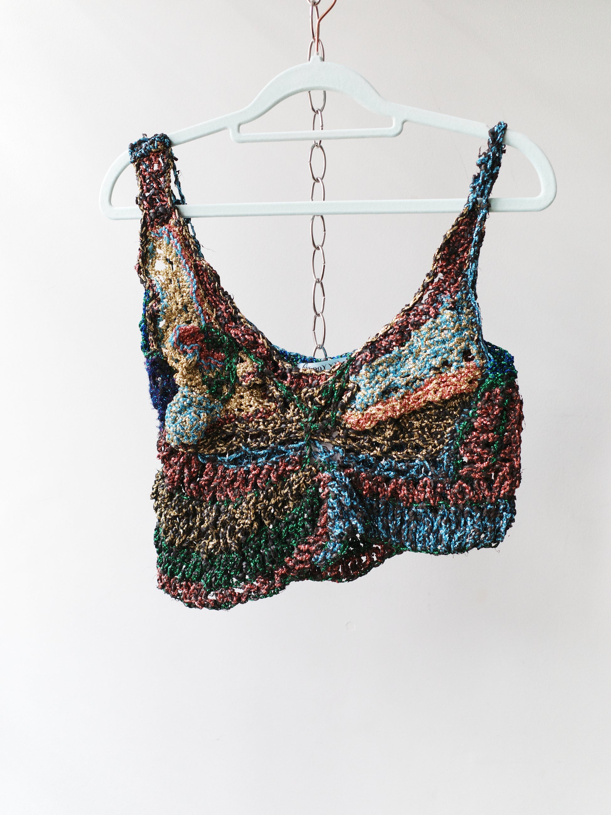 Galactic Hand-Crocheted Sculptural Vest
