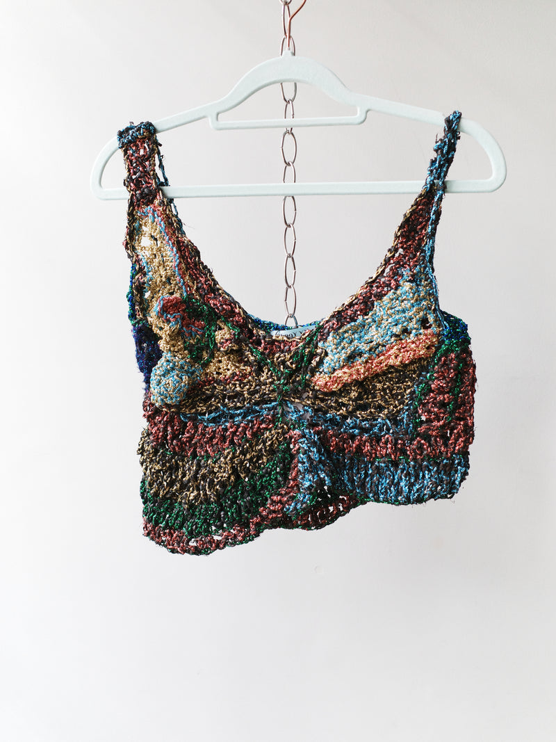 Galactic Hand-Crocheted Sculptural Vest