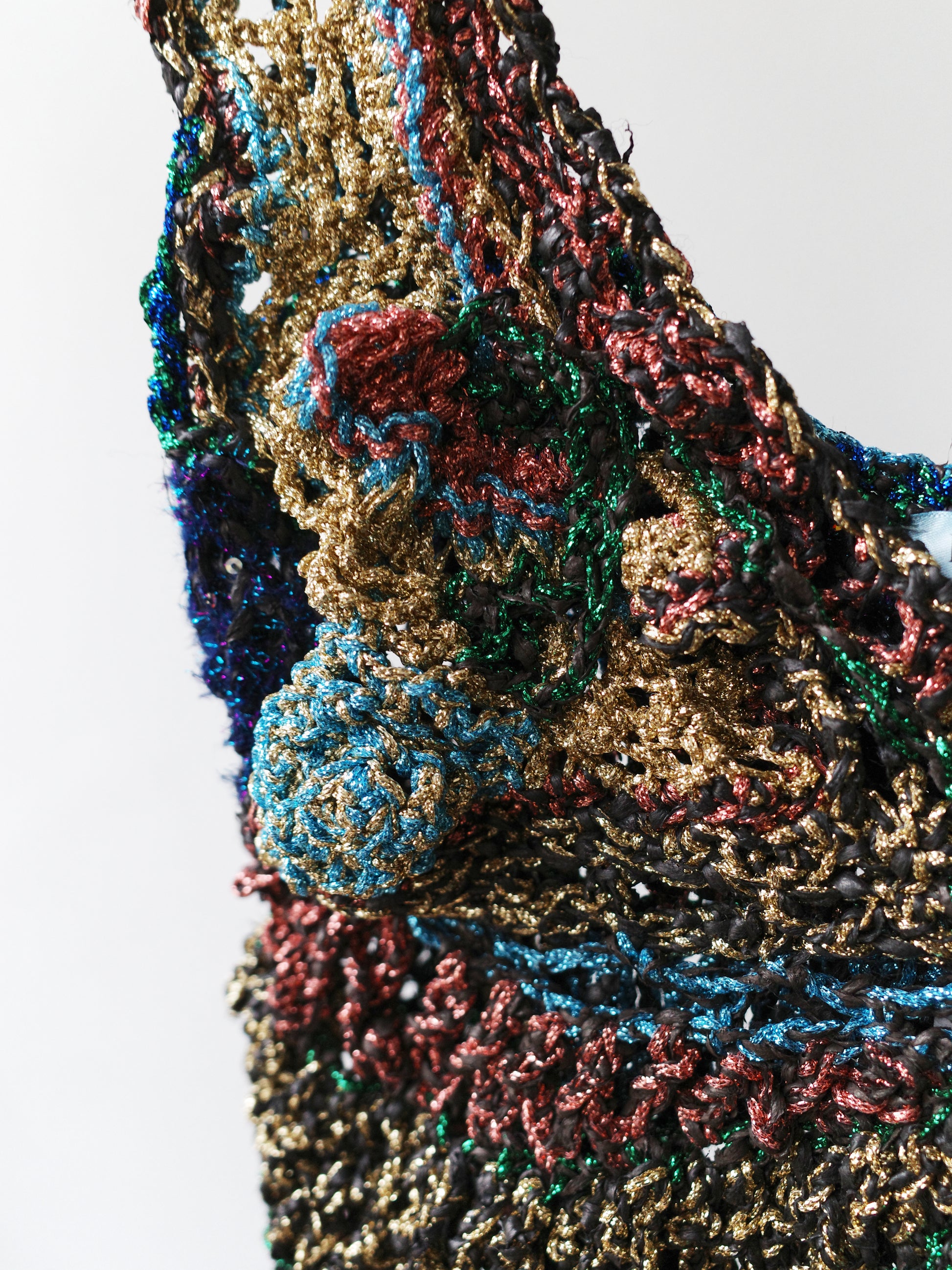 Galactic Hand-Crocheted Sculptural Vest