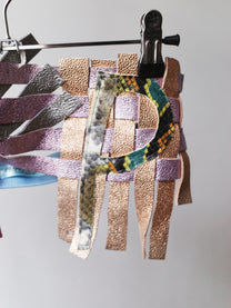 Galactic Weave Leather Vest