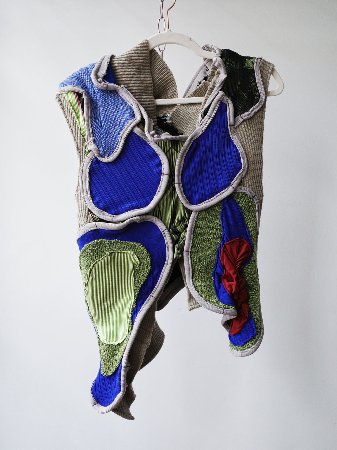 Circular Cut Deconstructed Jersey Vest (Matching Top)