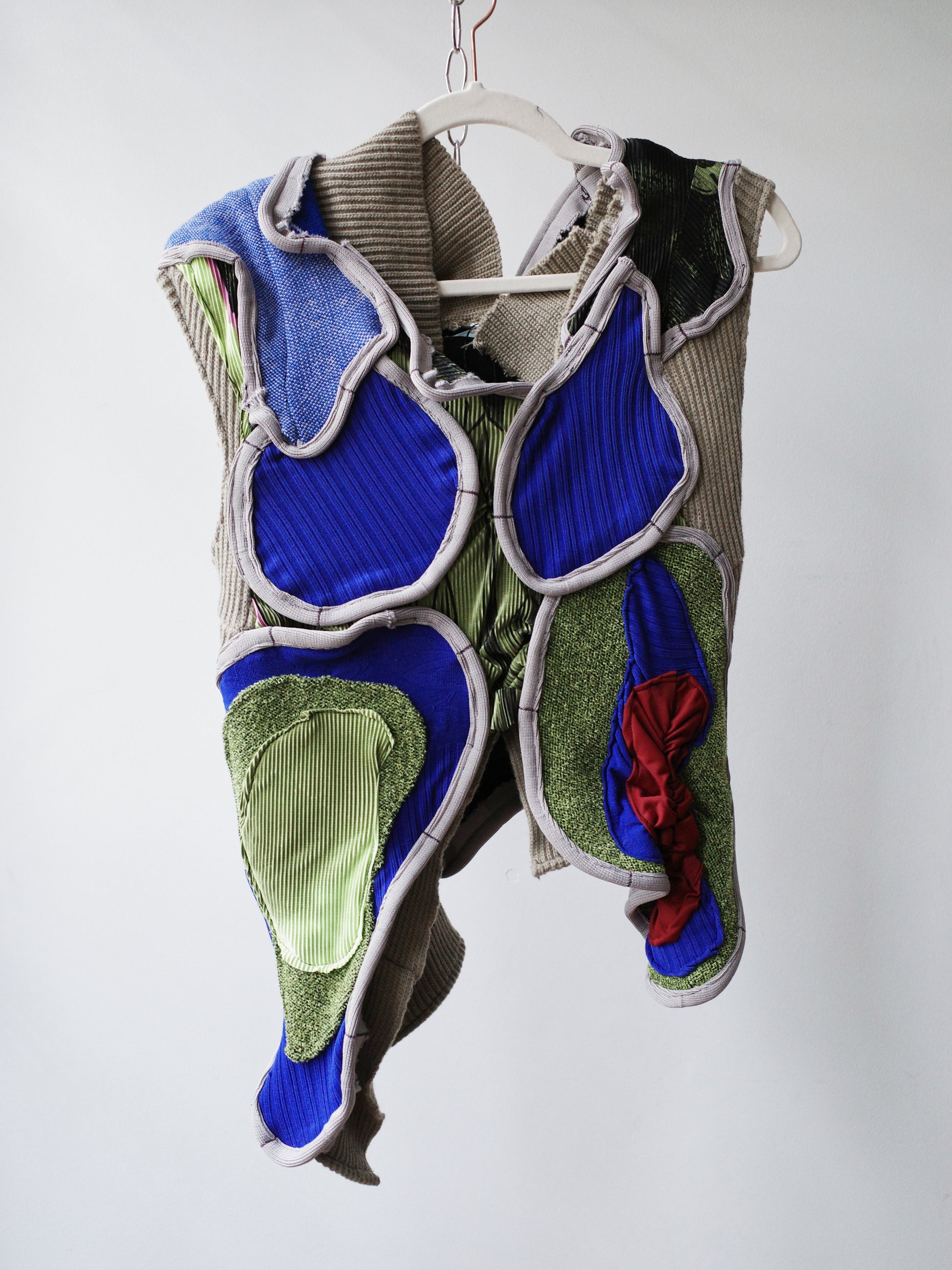 Circular Cut Deconstructed Jersey Vest (Matching Top)