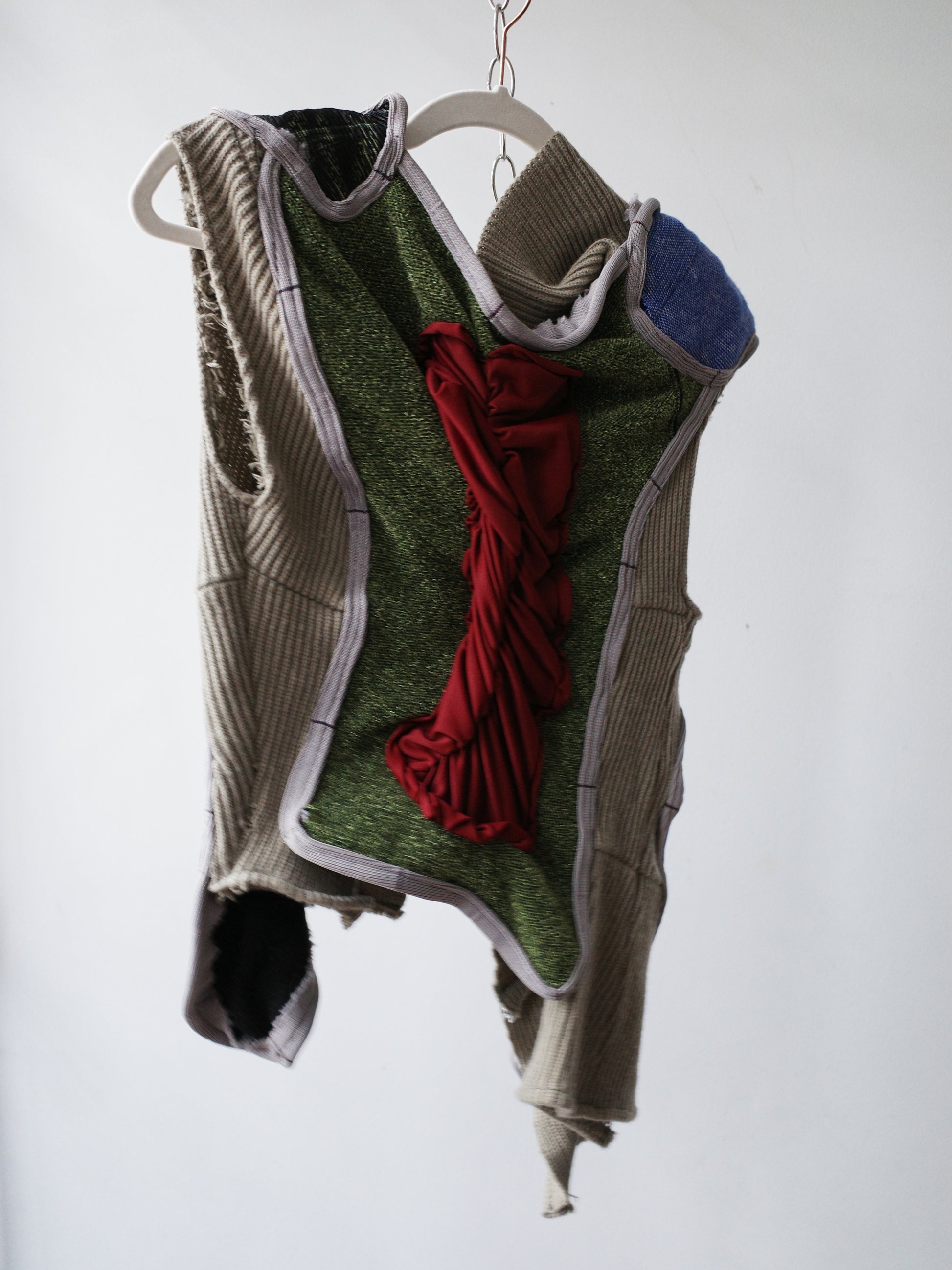 Circular Cut Deconstructed Jersey Vest (Matching Top)